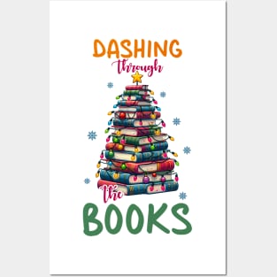 Dashing through the books Posters and Art